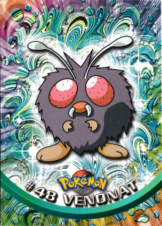 Venonat #48 Topps TV Pokémon Animation Edition