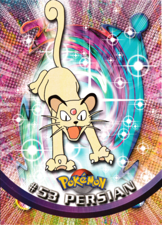 Persian #53 Topps TV Pokémon Animation Edition