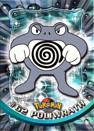 Poliwrath #62 Topps TV Pokémon Animation Edition