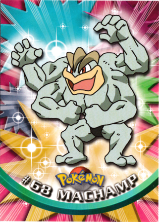 Machamp #68 Topps TV Pokémon Animation Edition