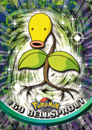 Bellsprout #69 Topps TV Pokémon Animation Edition