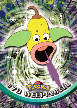 Weepinbell #70 Topps TV Pokémon Animation Edition