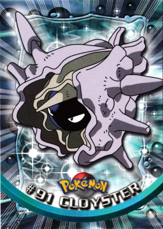 Cloyster #91 Topps TV Pokémon Animation Edition