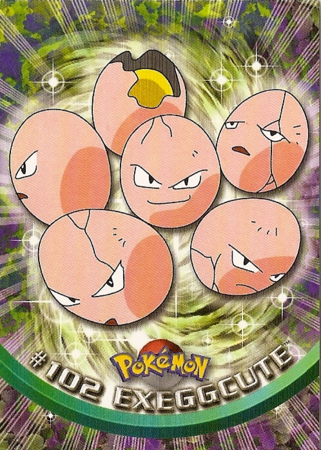 Exeggcute #102 Topps TV Pokémon Animation Edition