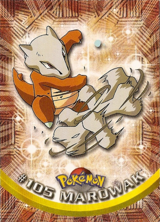 Marowak #105 Topps TV Pokémon Animation Edition