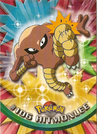 Hitmonlee #106 Topps TV Pokémon Animation Edition