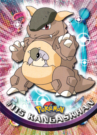 Kangaskhan #115 Topps TV Pokémon Animation Edition