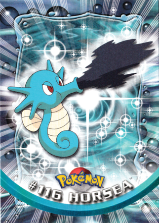 Horsea #116 Topps TV Pokémon Animation Edition