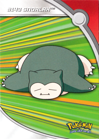 Snorlax HV14 Topps TV Pokémon Animation Edition