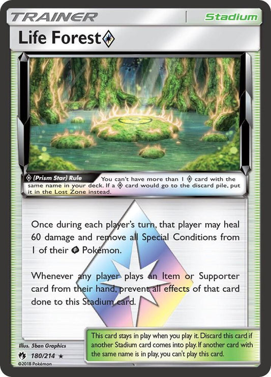 Life Forest Prism Star 180/214 Sun & Moon - Lost Thunder