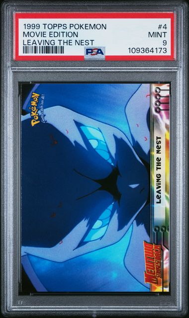 Leaving The Nest #4 1999 Topps Pokemon Movie Edition PSA 9 #109364173