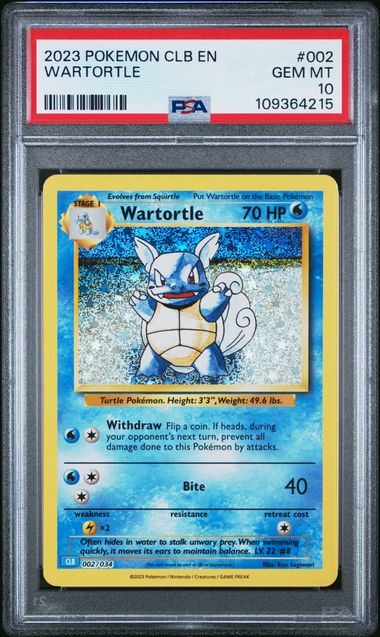 Wartortle 002/034 Trading Card Game Classic PSA 10 #109364215