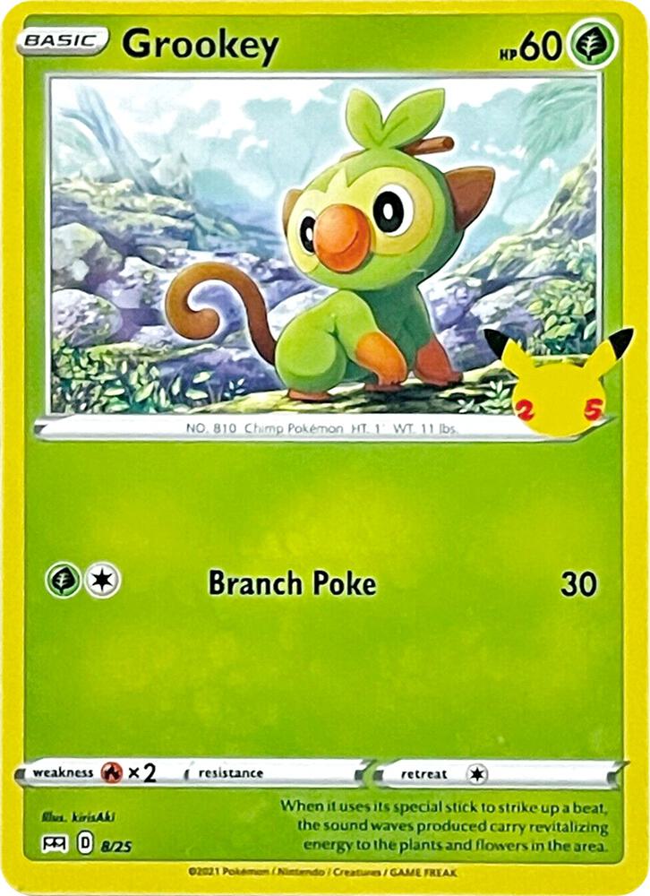 Grookey 8/25 McDonald's Promos 2021