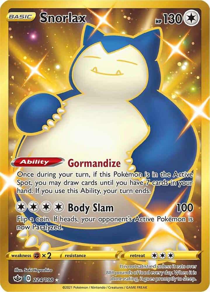 Snorlax 224/198 Sword & Shield - Chilling Reign