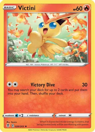 Victini 020/203 Sword & Shield - Evolving Skies