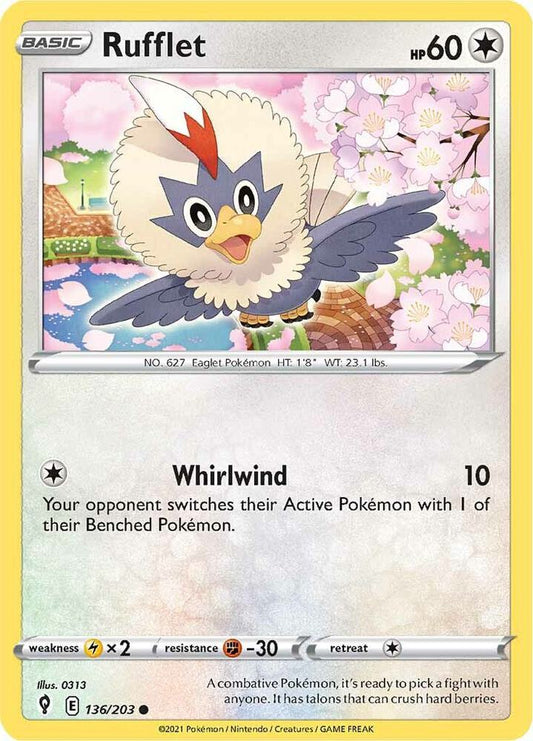 Rufflet 136/203 Sword & Shield - Evolving Skies