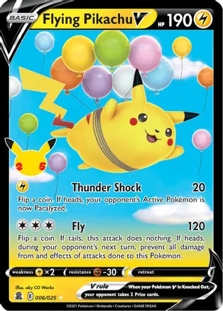 Flying Pikachu V 006/025 Celebrations - 25th Anniversary