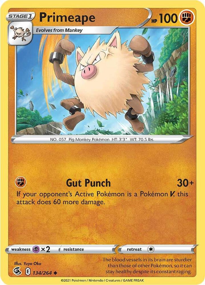 Primeape 134/264 Sword & Shield - Fusion Strike