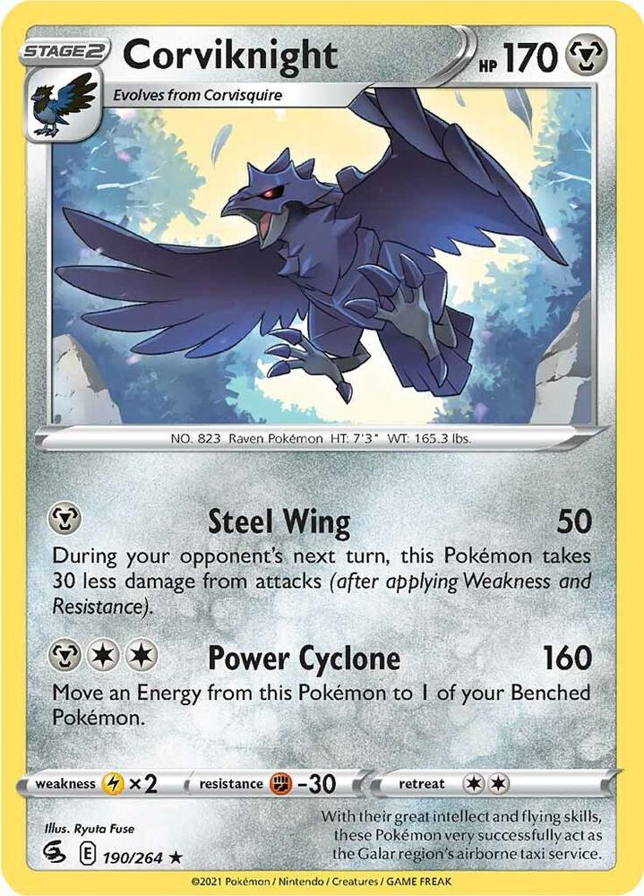 Corviknight 190/264 Sword & Shield - Fusion Strike