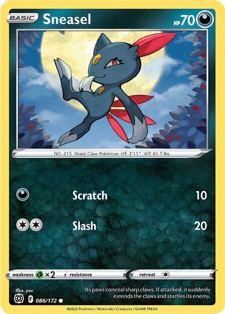 Sneasel 086/172 Sword & Shield - Brilliant Stars