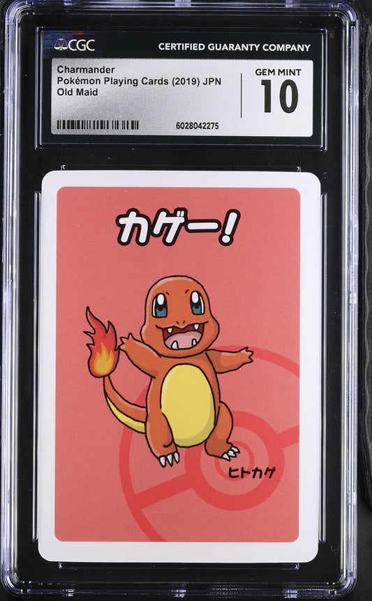 Charmander Old Maid Japanese Pokemon Playing Cards CGC 10 #6028042275