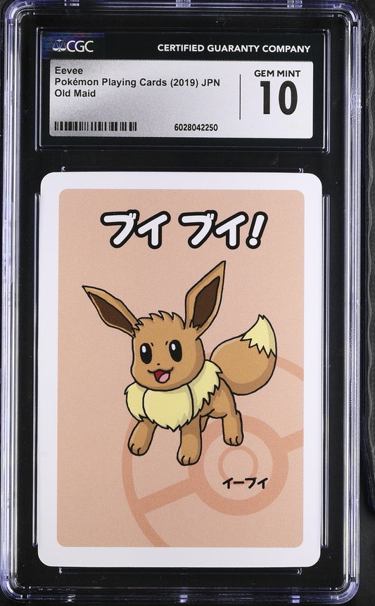 Eevee Old Maid Japanese Pokemon Playing Cards CGC 10 #6028042250