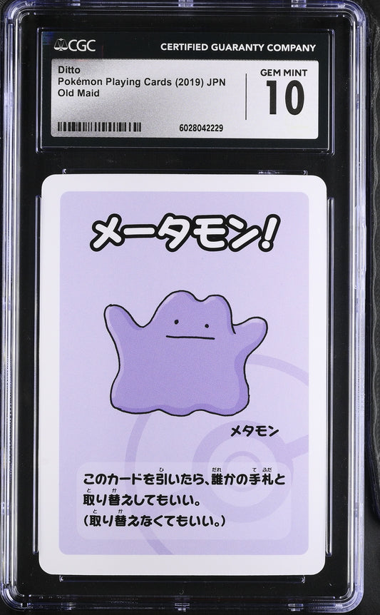Ditto Old Maid Japanese Pokemon Playing Cards CGC 10 #6028042229