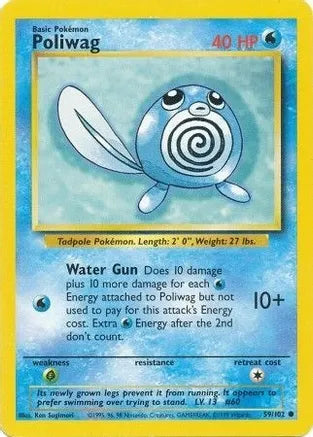 Poliwag 59/102 Base Set Unlimited