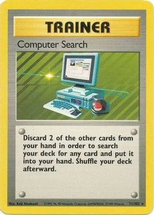 Computer Search 71/102 Base Set Unlimited