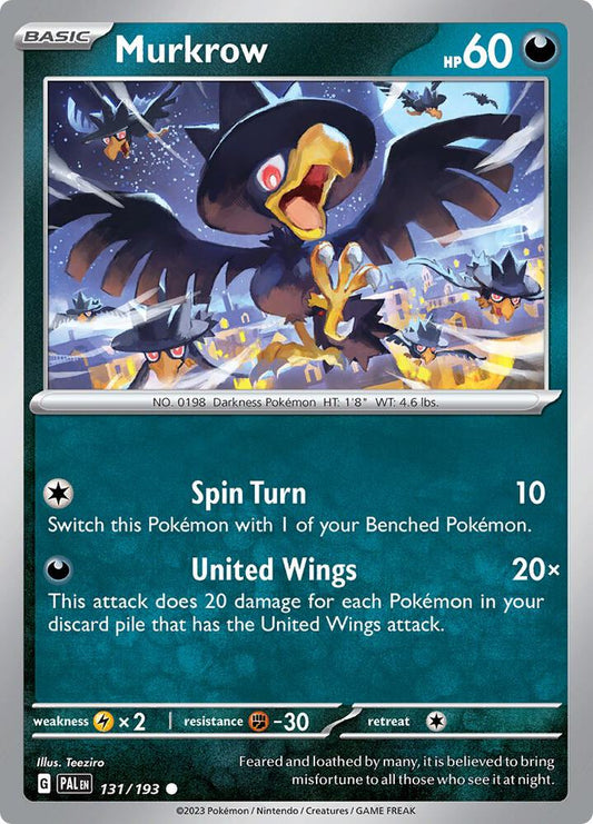 Murkrow 131/193 Scarlet & Violet: Paldea Evolved