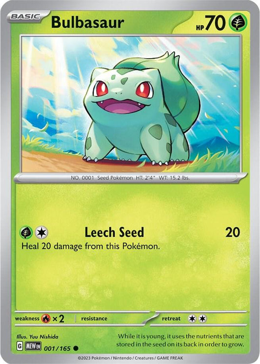 Bulbasaur 001/165 Scarlet & Violet 151