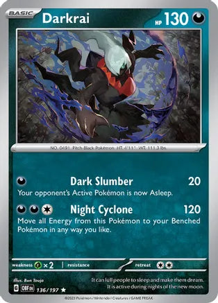 Darkrai 136/197 Scarlet & Violet: Obsidian Flames