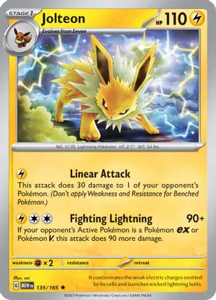 Jolteon 135/165 Scarlet & Violet 151