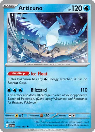 Articuno 144/165 Scarlet & Violet 151