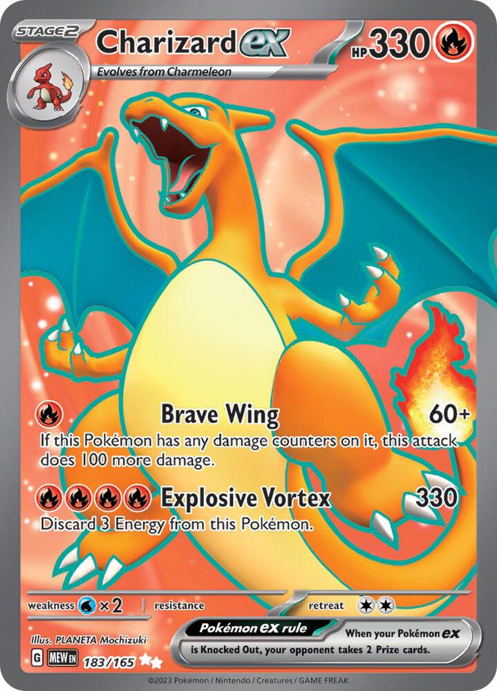 Charizard ex 183/165 Scarlet & Violet 151