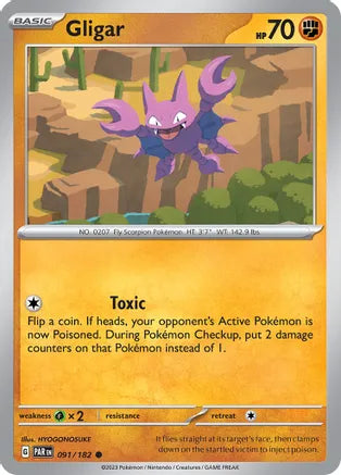 Gligar 091/182 Scarlet & Violet: Paradox Rift