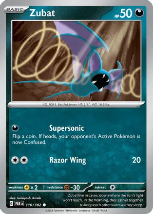 Zubat 110/182 Scarlet & Violet: Paradox Rift