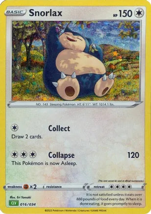 Snorlax CLV 016/034 Classic Collection