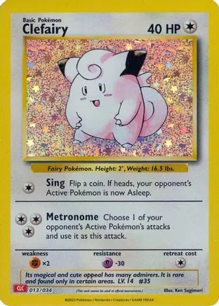 Clefairy CLC 013/034 Classic Collection