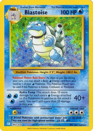 Blastoise CLB 003/034 Classic Collection