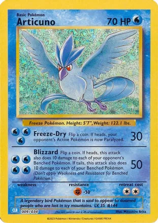 Articuno CLB 009/034 Classic Collection