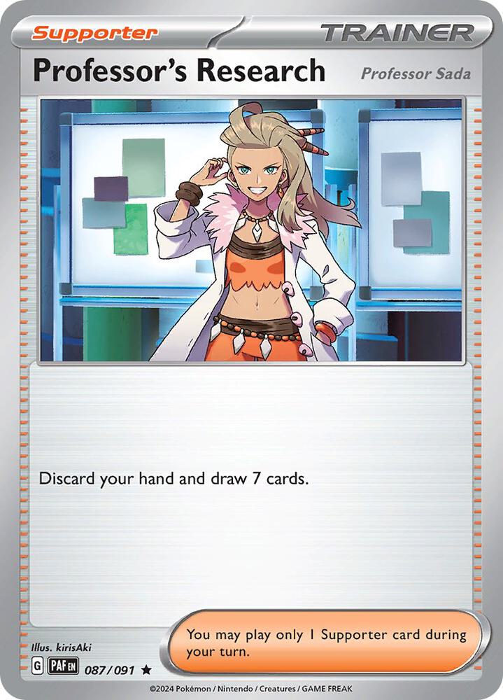 Professor's Research 087/091 Scarlet & Violet: Paldean Fates