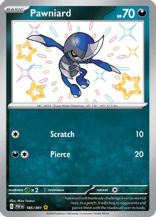 Pawniard 185/091 Scarlet & Violet: Paldean Fates