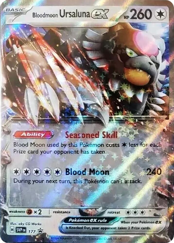 Bloodmoon Ursaluna ex 177  Scarlet & Violet: Black Star Promos