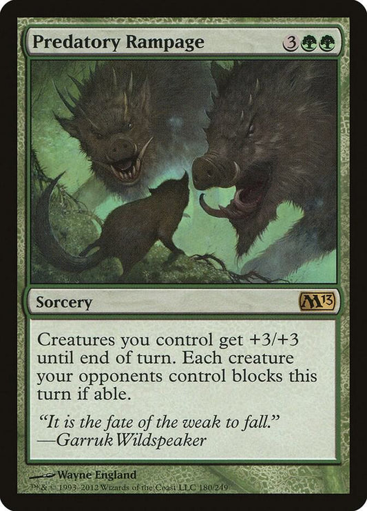 Predatory Rampage - Magic 2013 (M13)