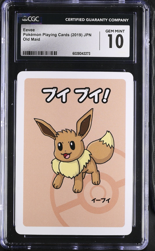 Eevee Old Maid Japanese Pokemon Playing Cards CGC 10 #6028042273