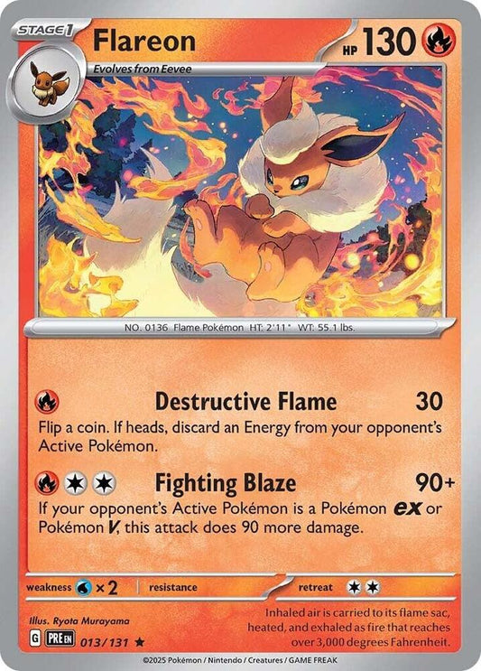 Flareon 013/131 Scarlet & Violet: Prismatic Evolutions