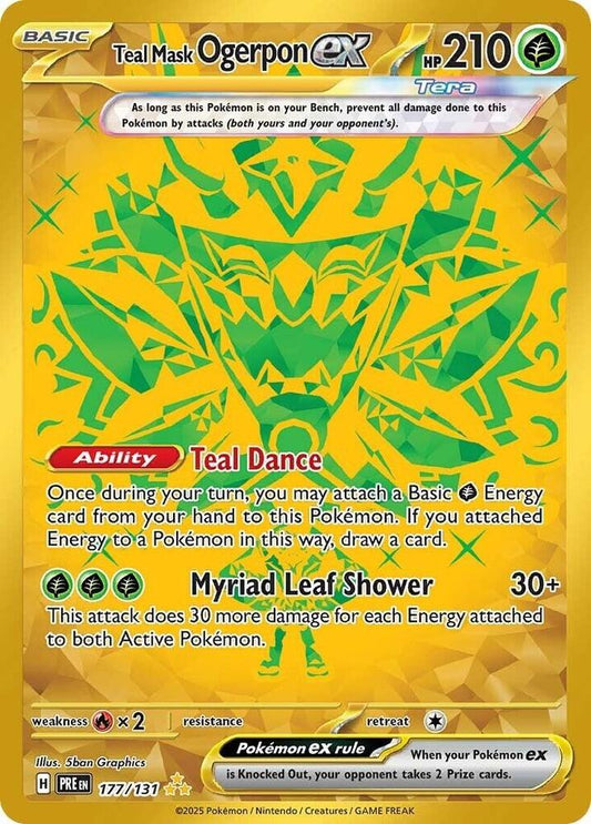 Teal Mask Ogerpon ex 177/131 Scarlet & Violet: Prismatic Evolutions