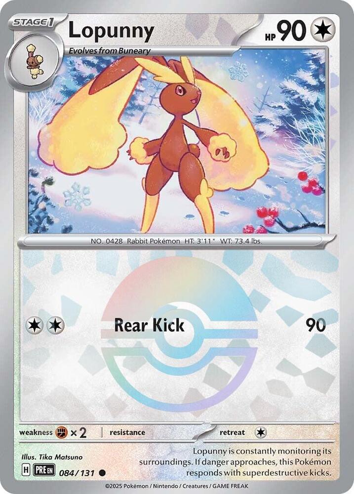 Lopunny 084/131 (Poke Ball Pattern) Scarlet & Violet: Prismatic Evolutions