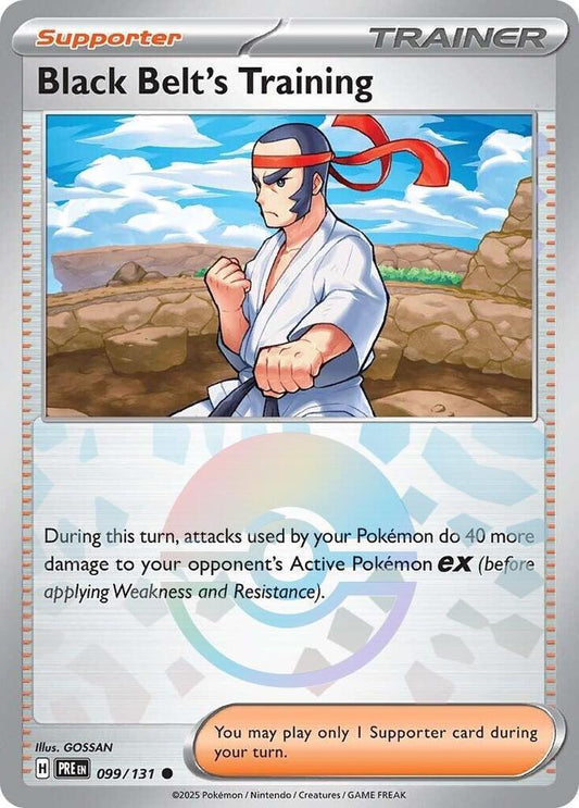 Black Belt's Training 099/131 (Poke Ball Pattern) Scarlet & Violet: Prismatic Evolutions